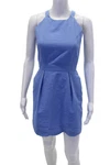 Lauren James Womens Sleeveless Halter Neckline Mini Dress Light Blue Size Xs. Fixed Price $24.99.