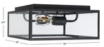Safavieh Rinnah 12" Outdoor Flush Mount, Reduced Price 2172789820 PLT7034A. Fixed Price $49.00.