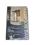 Hampton Bay Wall Lantern Rimgate Medium Exterior Matte Black/silver Accents Open. Fixed Price $40.00.