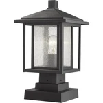 Z-lite 554PHMS-SQPM-BK Aspen Light 16 Inch Black Outdoor Pier Mounted Fixture. Fixed Price $239.70.