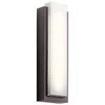 Kichler Dahlia Outdr Wall 2LT 8X25.25", Arch Bronze, White - 49558AZLED. Fixed Price $739.99.