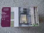Home Decorators Blakeley 19.25IN Transitional 2-LIGHT Black Outdoor Wall Lantern. Fixed Price $53.93.