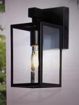 Lnc 9.3 In. Black Outdoor Wall Lantern Sconce Modern Exterior Light With Glass. Fixed Price $28.45.