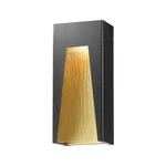 Z-lite Millenial Lt Out Wall, 3.63X8X18, Blk Gld, Chisel 561B-BK-GD-CSL-LED. Fixed Price $174.99.