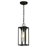 Matte Black One Light Outdoor Pendant From The Walker Hill Collection. Fixed Price $119.99.
