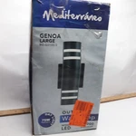 Mediterraneo Integrated Led Outdoor Wall Cylinder Light Black BO-G3105/2. Fixed Price $34.97.