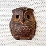 Vintage Brown Ceramic Hollow Owl Wall Fixture Lighting Mount Decor Unmarked. Fixed Price $20.70.