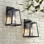 Arrington Modern Wall Light Sconces Set Of 2 Black Hardwired 8" Fixture Bathroom. Fixed Price $149.99.