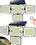 Solar Lights Outdoor 336 Led, Motion Sensor Security Wall With Remote, Spl. Fixed Price $27.73.