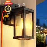 Nooknova Porch Light With Outlet, Dusk To Dawn Outdoor Gfci Black. Fixed Price $79.98.