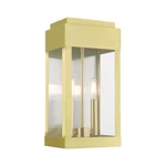 Livex York Light Outdoor Medium Wall Lantern, Satin Brass 21235-12. Fixed Price $737.96.