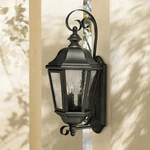Hinkley Edgewater 21" High Traditional Black Scroll Outdoor Wall Light. Fixed Price $398.65.