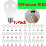 16X Led Bulbs Replacement 100W EQ/15W Daylight E26 6500K Home Bedroom Lamp. Fixed Price $29.78.