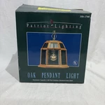 Patriot Lighting Oak Pendant Bronze Glass Antique Brass Finish Nib Vintage. Fixed Price $39.95.