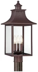 Quoizel Chancellor 22" High Copper Bronze Outdoor Post Light. Fixed Price $255.99.