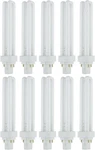 Compact Fluorescent Pld 4 Pin Double U-shaped Twin Tube Light Bulb, 26 Watts, 12. Fixed Price $54.05.