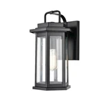 Millennium Ellis Light 15" Outdoor Wall Bracket, Black/clear Seeded 2683-PBK. Fixed Price $64.99.