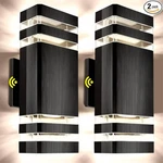 2X Dusk To Dawn Sensor Outdoor Wall Exterior Lighting Fixture Porch Sconce. Fixed Price $44.99.