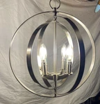 Progress Lighting Equinox 4-LIGHT Burnished Silver Entryway Orb Pendant 2558. Fixed Price $99.00.