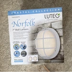 Lutec Norfolk Coastal 7" White Outdoor Led Wall Lantern Weather Resistant. Fixed Price $15.00.