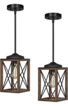 Dewenwils 2 Pack Farmhouse Pendant Light Kitchen Island Ceiling Hanging Fixtures. Fixed Price $99.99.