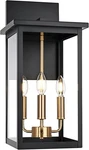Queeuq 3 Modern Outdoor Wall Sconce Lights,brass Black. Fixed Price $94.99.