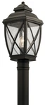 Kichler 49843OZ Tangier 19.75" Outdoor Post Lantern In Olde Bronze. Fixed Price $269.97.