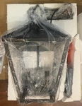Millennium Lighting 2534-PBK Outdoor Taper Candle Pendant 10"W Black 3-LIGHT New. Fixed Price $220.00.