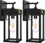 2 Pack Large Outdoor Solar Wall Light Fixtures With Dusk To Dawn Sensor. Fixed Price $128.99.