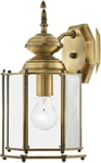 Livex Lighting 2007-01 Outdoor Wall Lantern With Clear Beveled Antique Brass. Fixed Price $187.97.