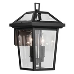 Textured Black Two Light Outdoor Wall Mount From The Regence Collection. Fixed Price $299.99.