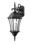Z-lite 522M Black Wakefield 1-LIGHT Outdoor Wall Sconce With Clear Beveled Shade. Fixed Price $122.40.