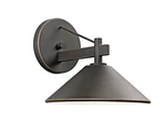 Kichler 49060OZ Ripley 1-LIGHT 9" Outdoor Xlarge Wall In Olde Bronze. Fixed Price $189.99.