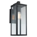 Trans Globe Oxford 17.75" Light Outdoor Wall Lantern, Black/clear - 40751BK. Fixed Price $109.99.