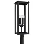 Capital Lighting Hunt Outdoor Post-lantern, Black/clear 934643BK. Fixed Price $398.00.