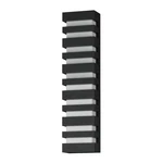 Black Led Outdoor Wall Sconce From The Keyes Collection. Fixed Price $338.00.