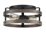 Progress Lighting Gulliver Graphite & Weathered Driftwood Farmhouse Flush Mount. Fixed Price $129.99.