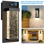 Outdoor Wall Lights Dusk To Dawn Crystal Fixture Exterior Waterproof Sconce. Fixed Price $31.99.