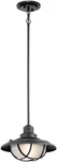 Kichler 49695BKT One Light Outdoor Pendant. Fixed Price $59.00.