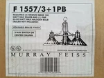Murray Feiss Polished Brass Way Center Column Ceiling Hang Light F1557/3+1PB. Fixed Price $34.99.