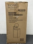 Hd KSZ1601AM-01/MB 19" Matte Black Outdoor Wall Lantern Sconce With Clear Glass. Fixed Price $52.99.