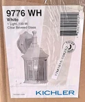 Kichler 9776WH Chesapeake Outdoor Wall Lantern Metal White Nob. Fixed Price $34.97.