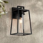 Possini Euro Jersey 17" Matte Black Outdoor Wall Light. Fixed Price $109.98.