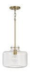Capital Lighting 342512AD Brighton Transitional Clear Pebbled Glass Jar Penda.... Fixed Price $286.15.