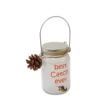 5.11" Glass Best Catch Ever Light-up Led Jar. Fixed Price $16.25.