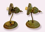Vintage Lot Of 2 Mid Century John Virden Brass Wall Sconces Light Fixture. Fixed Price $339.99.