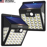 Kuyimy Solar Lights Outdoor, 72 Led Motion Sensor Wall Light, Packs, Black. Fixed Price $26.16.