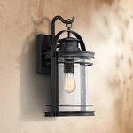 Quoizel Booker 18 1/4" High Mystic Black Outdoor Wall Light. Fixed Price $399.99.