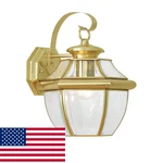 Livex Lighting 2151-02 Monterey Outdoor Polished Brass Finish Solid. Fixed Price $197.87.