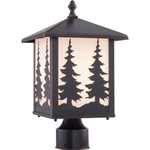Vaxcel Yosemite 1L Bronze Rustic Outdoor Tree Post Light White Glass. Fixed Price $218.49.